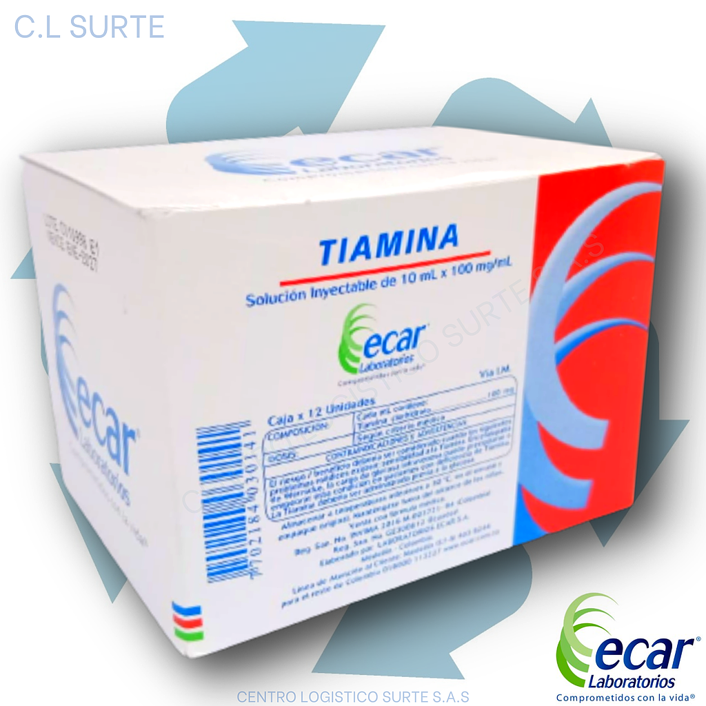 TIAMINA 1 GR X 12 AMP ECAR