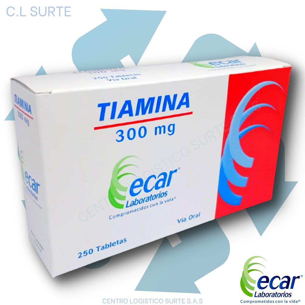 TIAMINA 300 MG X 250 TABS ECAR