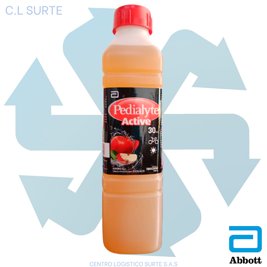 PEDIALYTE ZINC 30 X 500 ML MANZANA ABBOTT