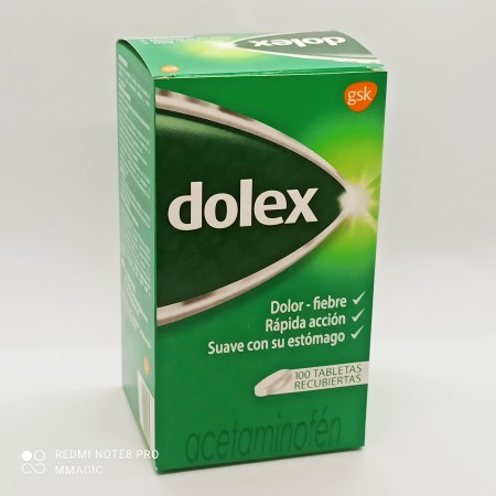 DOLEX 500 X 100 TAB ACETAMINOFEN PFIZER