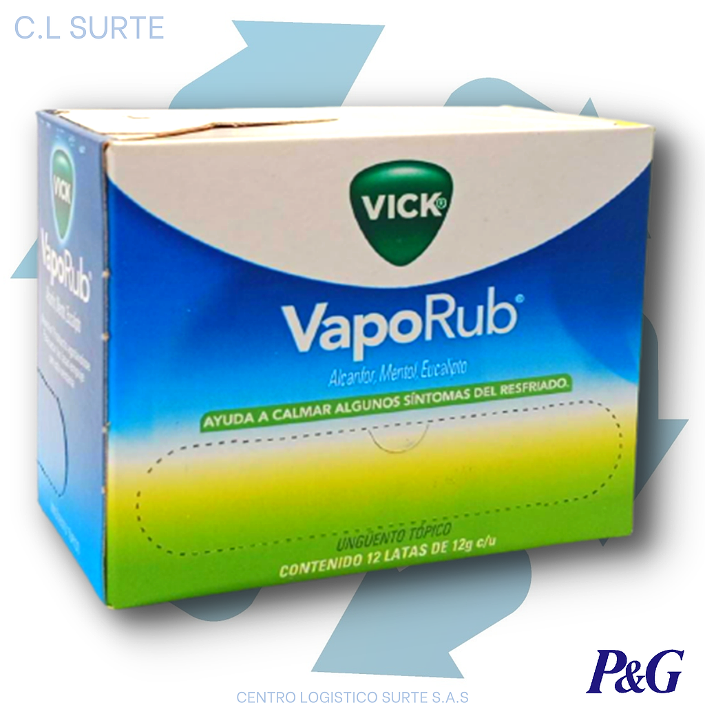 VICK VAPORUB 12 GR X 12 LATAS PROCTER