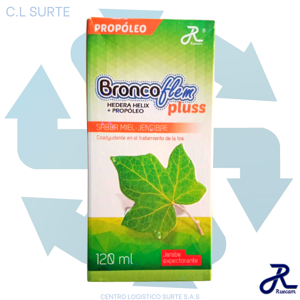 BRONCOFLEM PLUSS JBE X 120 ML HEDERA HELIX + PROPOLEO RUECAM