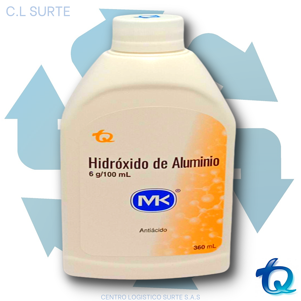 HIDROXIDO DE ALUMINIO SUSP X 360 ML MK TQ