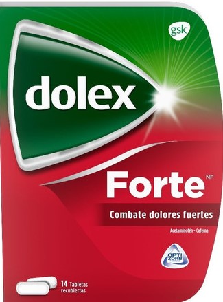 DOLEX FORTE X 14 TAB ACETAMINOFEN + CAFEINA PFIZER