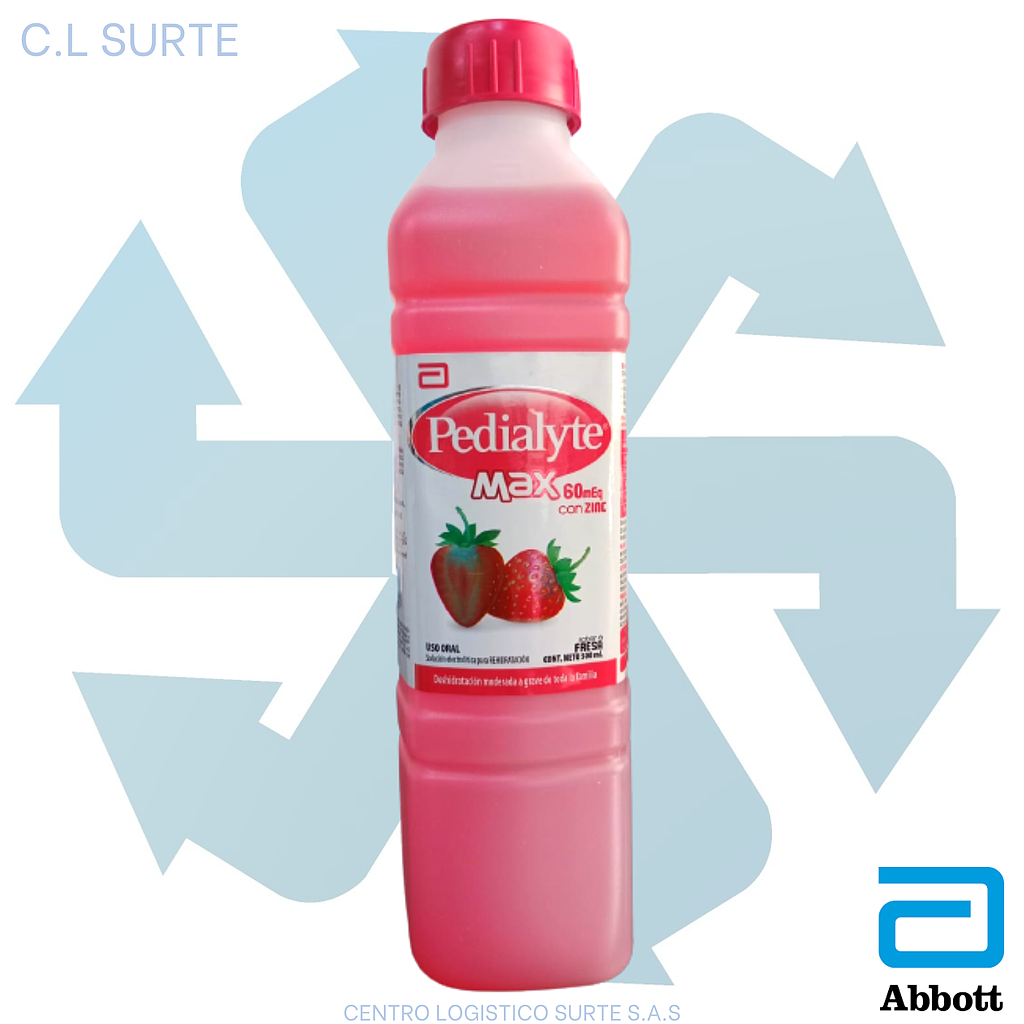 PEDIALYTE ZINC 60 X 500 ML FRESA ABBOTT