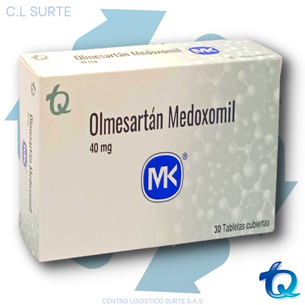 OLMESARTAN 40 MG X 30 TAB MK TQ
