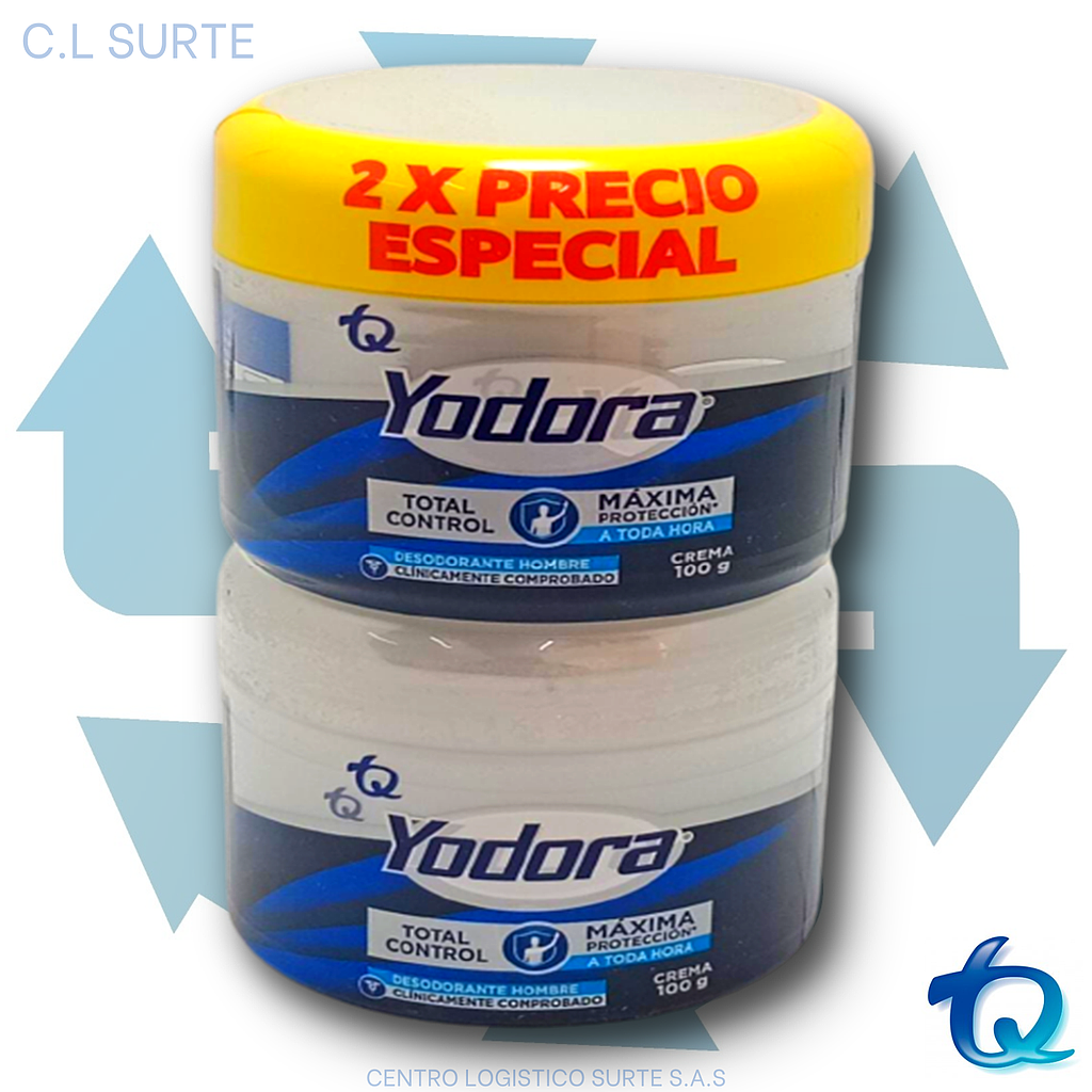 YODORA X 100 G CREMA ATP TOTAL CONTROL 2 P. ESP TQ YRA + IVA