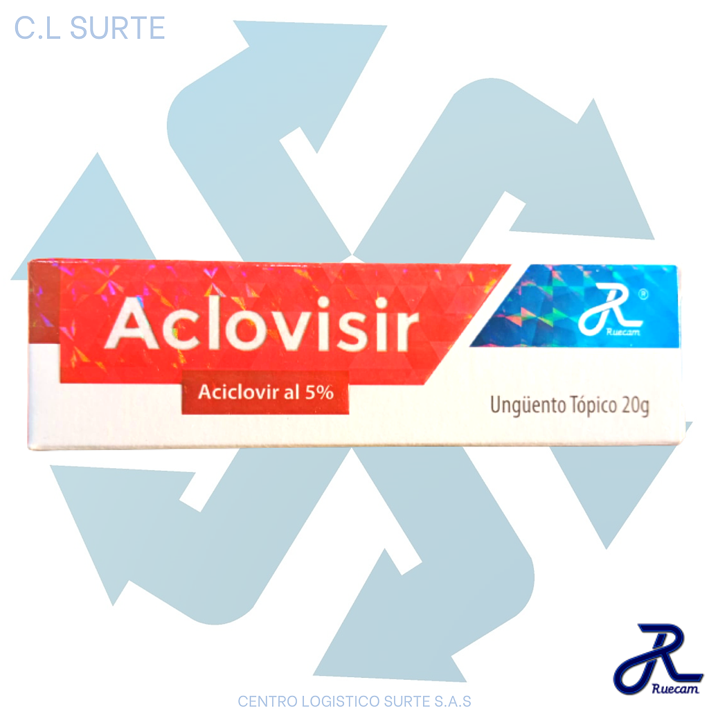 ACLOVISIR UNG 5% X 20 GR ACICLOVIR RUECAM