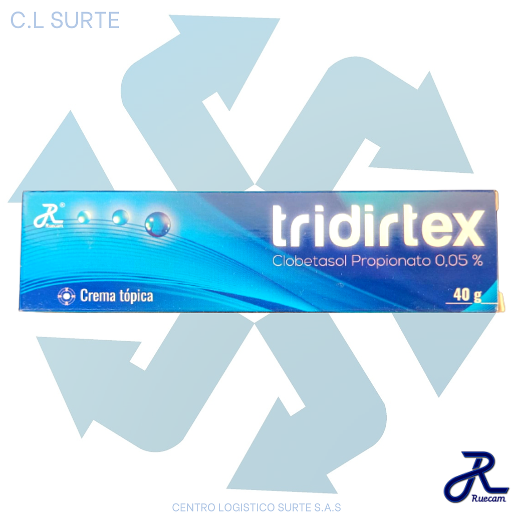 TRIDIRTEX CREMA TOP X 40 GR CLOBETASOL RUECAM 