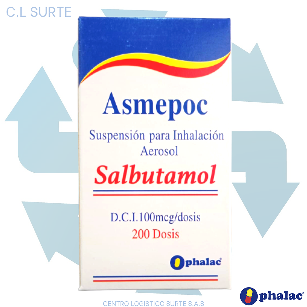 ASMEPOC 100MCG / 200 DOSIS X 10ML SALBUTAMOL INHALADOR OPHALAC