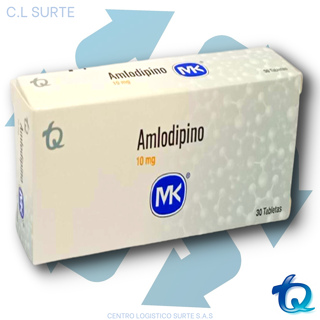 AMLODIPINO 10 MG X 30 TAB MK TQ