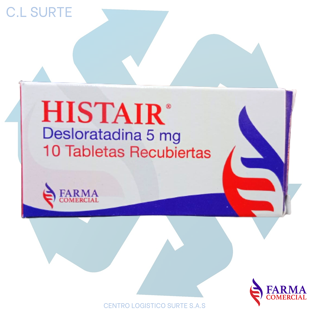 HISTAIR 5 MG X 10 TAB DESLORATADINA FARMA COMERCIAL