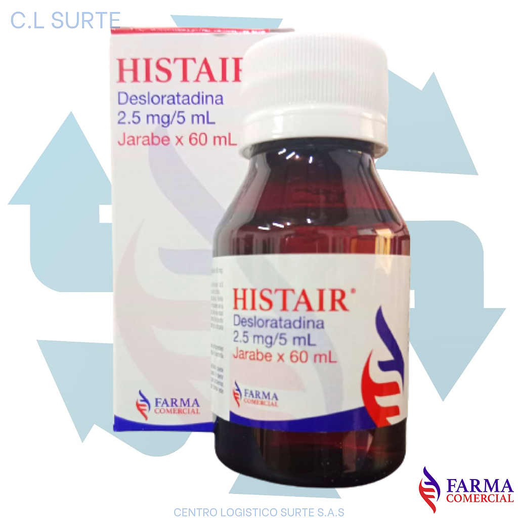 HISTAIR 2.5 MG JBE X 60 ML DESLORATADINA FARMA COMERCIAL 