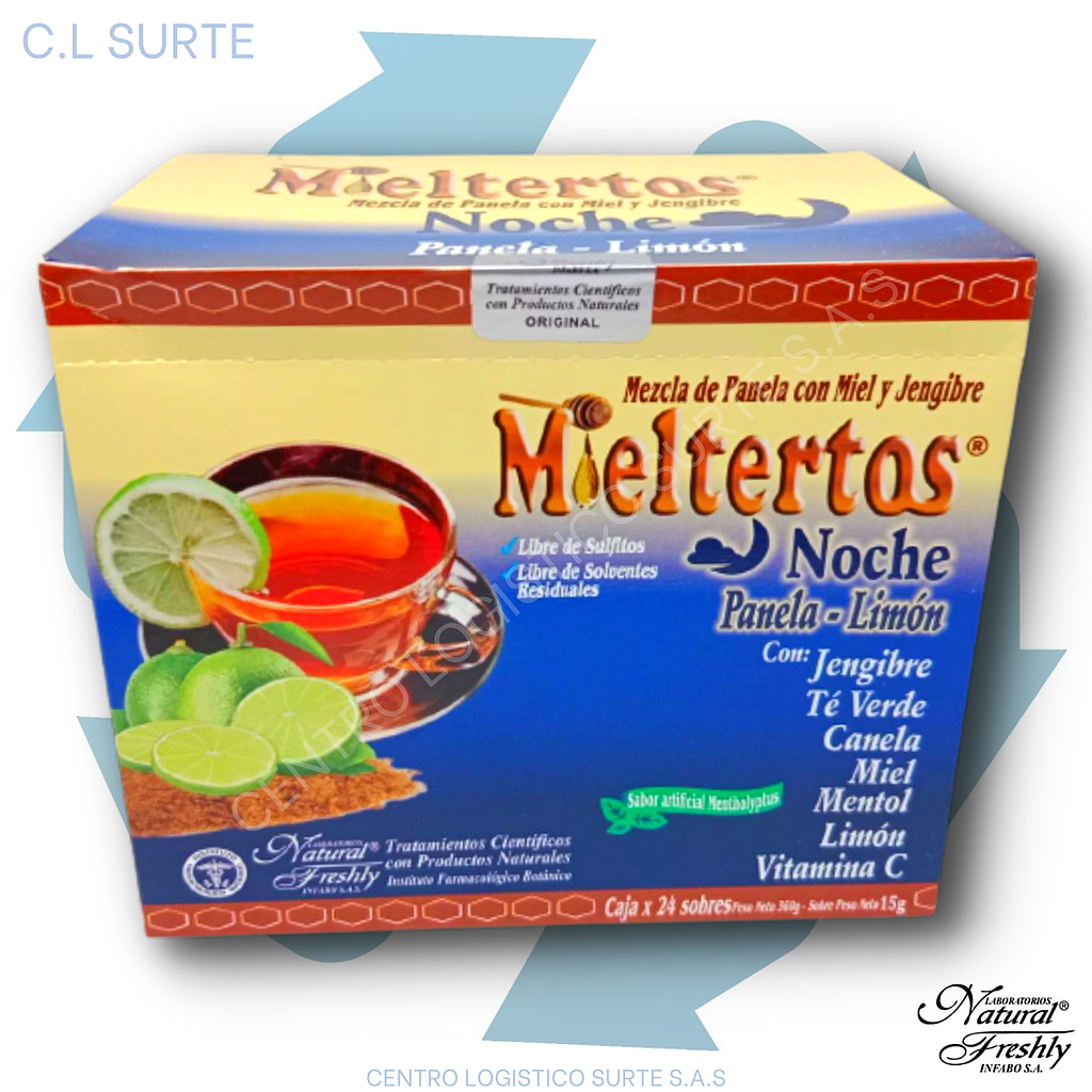 MIELTERTOS X 24 SBS NOCHE PANELA LIMON FRESHLY