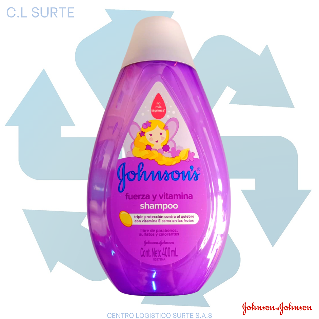 CHAMPU JJ X 400 ML FUERZA Y VIT (12) + IVA              