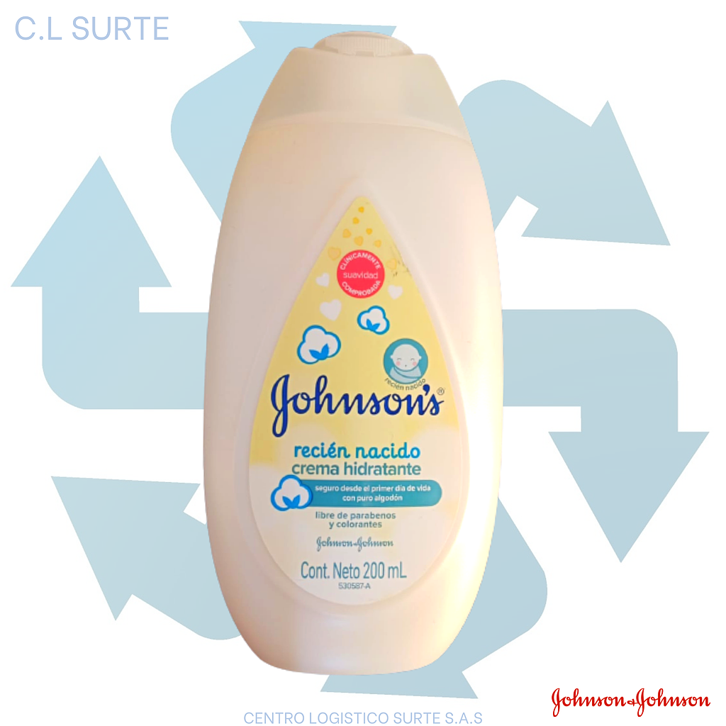 CREMA LIQ JJ X 200 ML RECIEN NACIDO (12) + IVA               
