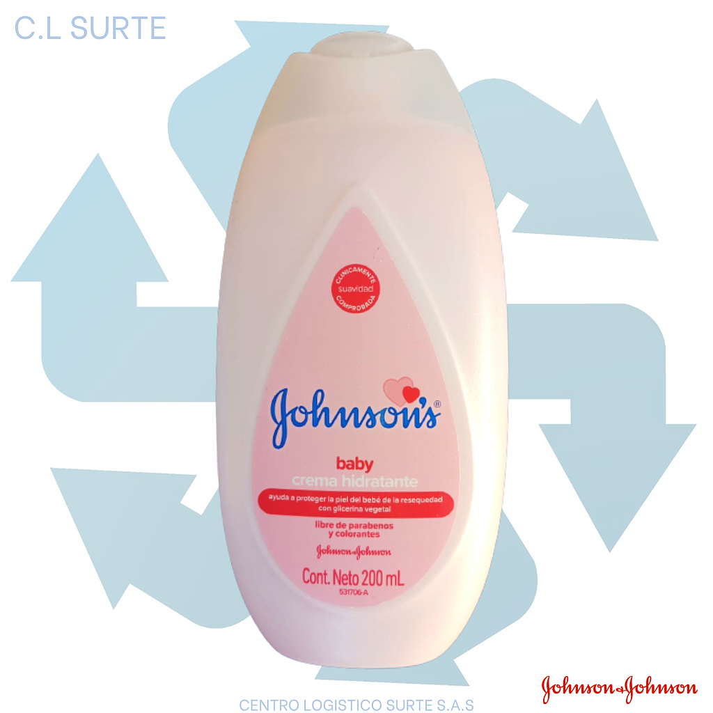 CREMA LIQ JJ X 200 ML ROSADA (12) + IVA               