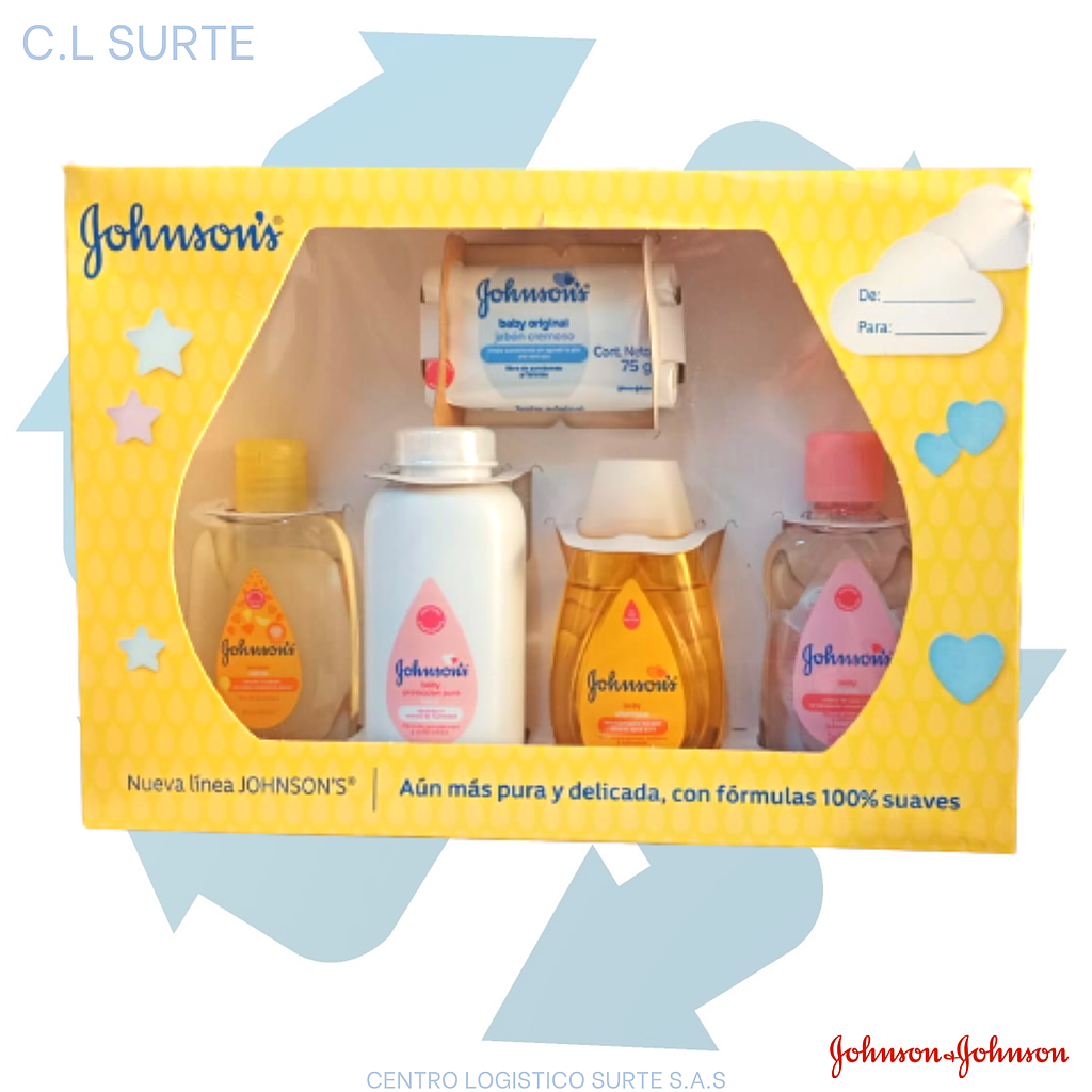 ESTUCHE JJ GDE CH-TALC-ACEIT-COL X 100 ML (6) + IVA