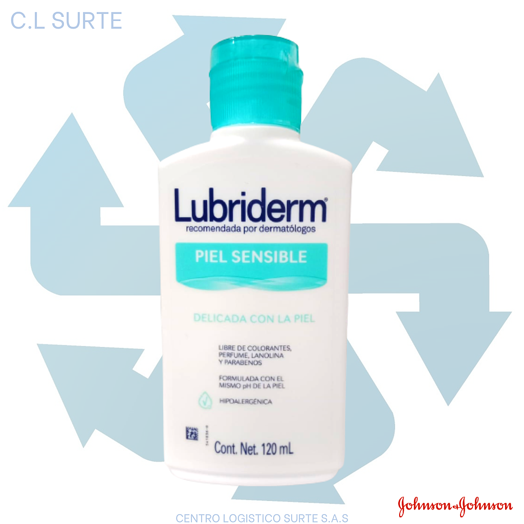 LUBRIDERM CREMA X 120 ML PIEL SENSIBLE (12) JJ + IVA