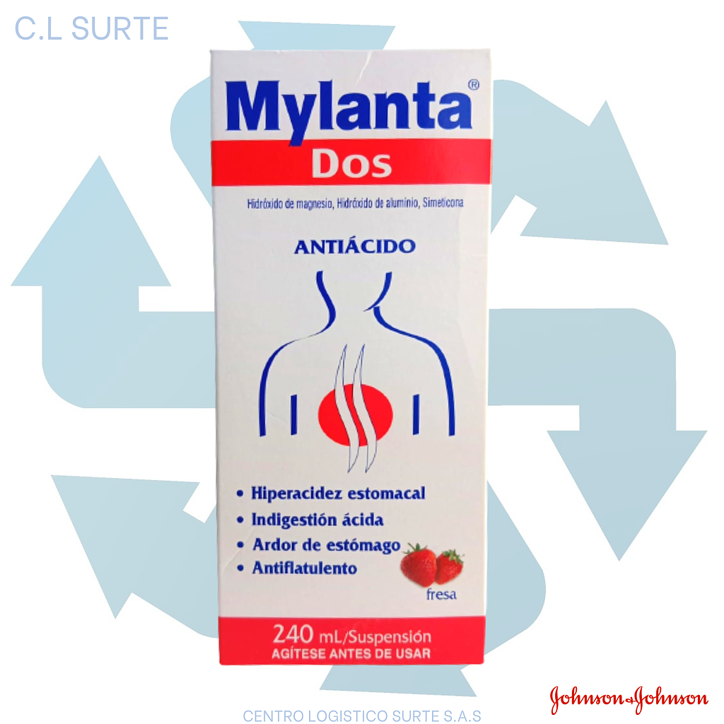 MYLANTA DOS LIQ X 240 ML FRESA (24) JJ  
