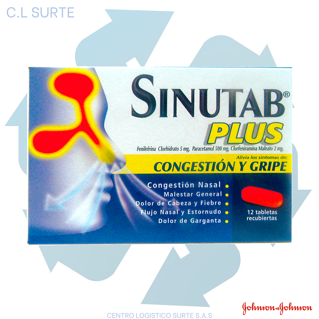 SINUTAB PLUS X 12 TAB (140) JJ                    