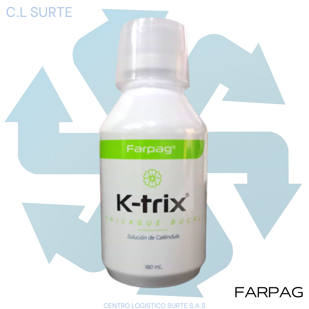K TRIX ENJUAGUE BUCAL FCO X 180 ML CALENDULA FARPAG + IVA