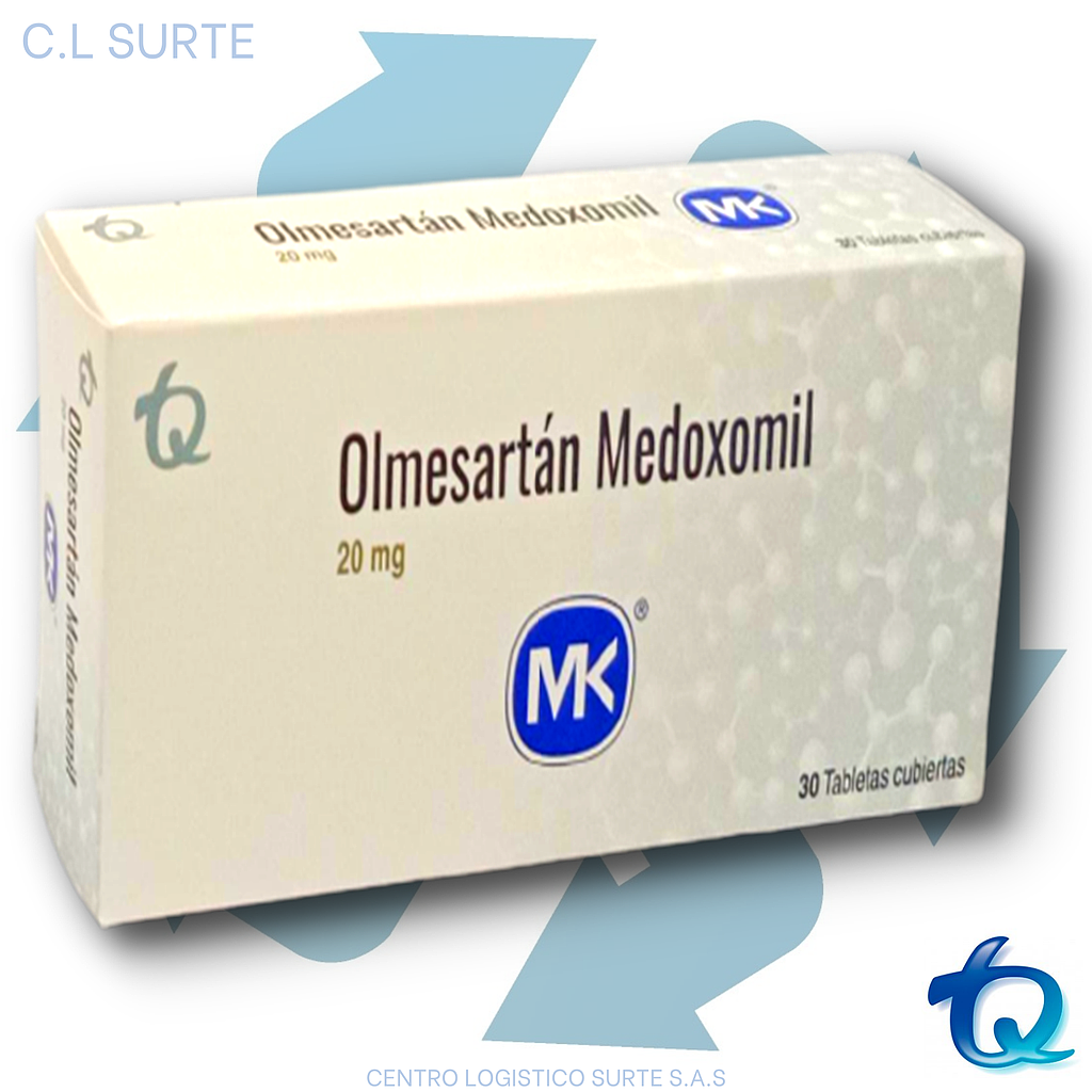 OLMESARTAN 20 MG X 30 TAB MK TQ