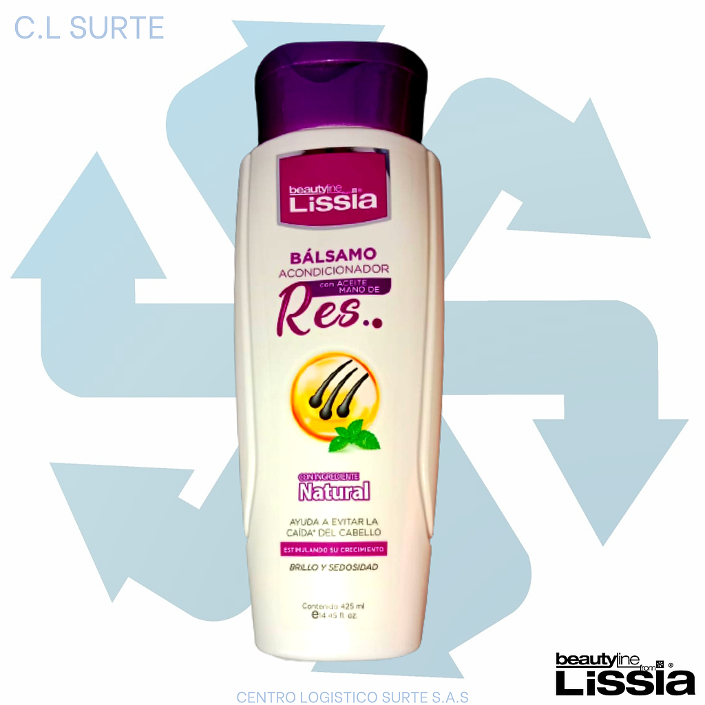 LISSIA ACONDICIONADOR X 425 ML ACEITE MANO DE RES ANTI CAIDA + IVA