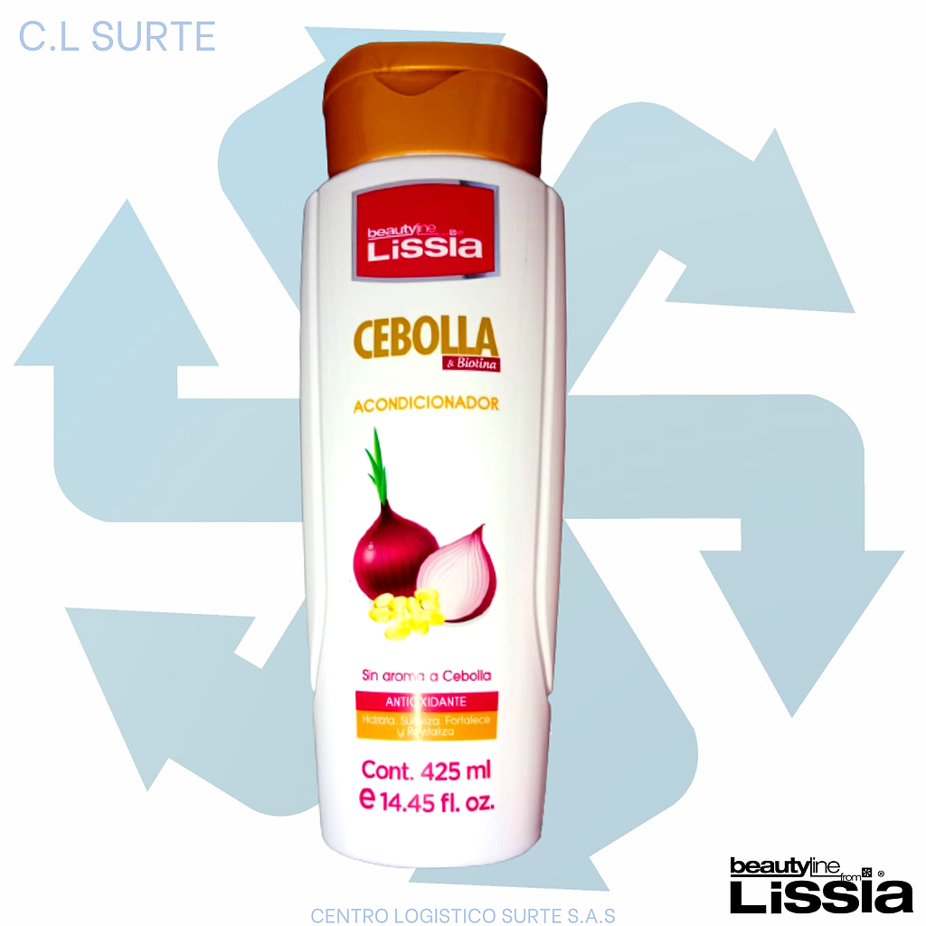 LISSIA ACONDICIONADOR X 425 ML CEBOLLA Y BIOTINA ANTIOXIDANTE + IVA