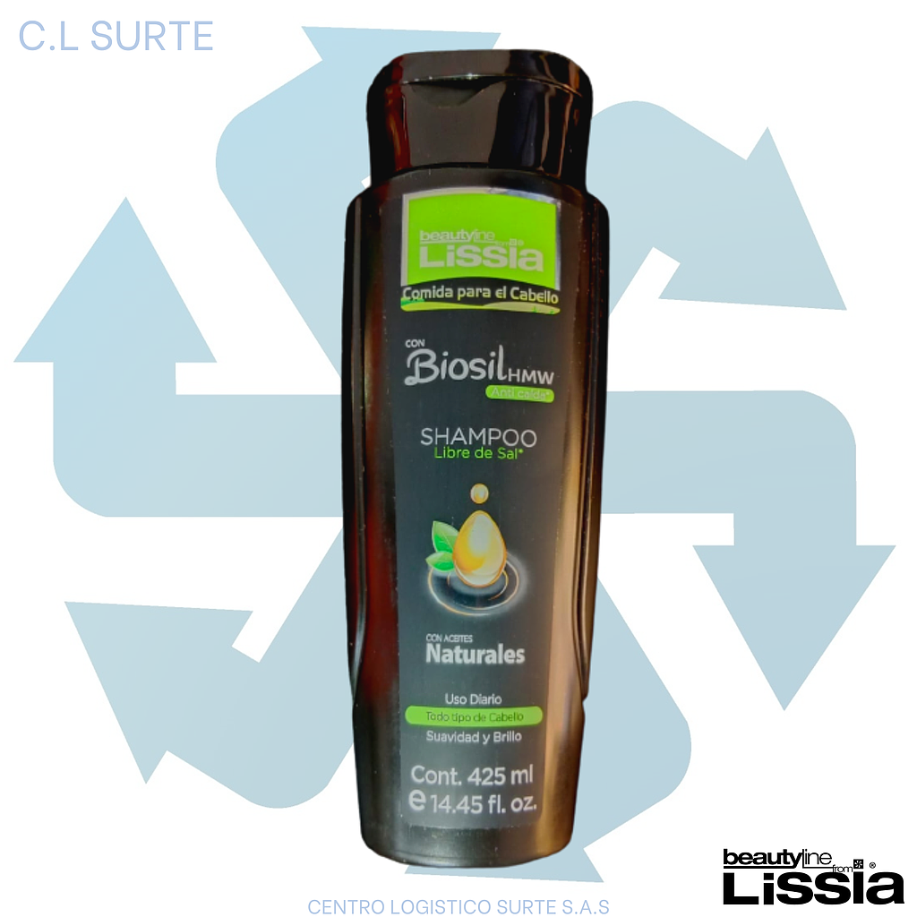 LISSIA CHAMPU X 425 CON BIOSIL HMW ANTI CAIDA TODO TIPO + IVA