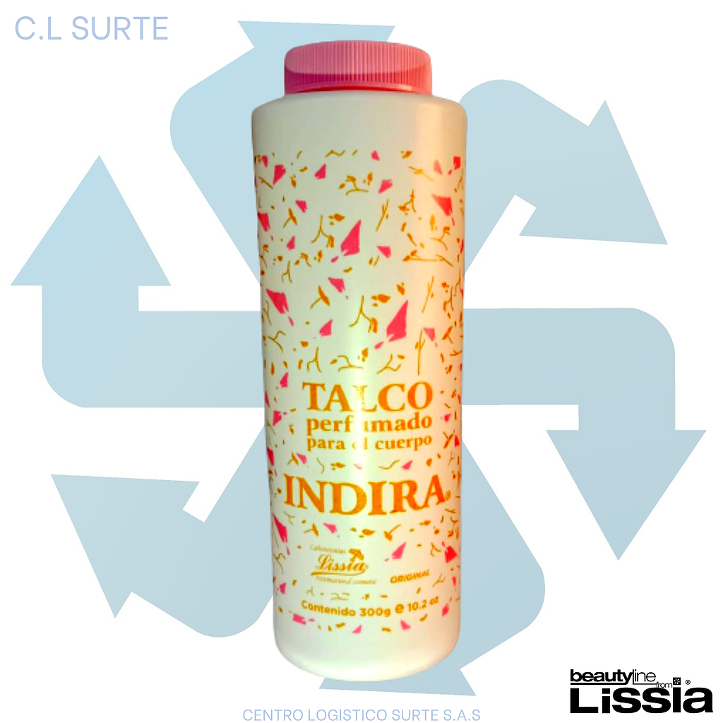 LISSIA TALCO INDIRA X 300 GR PERFUMADO PARA EL CUERPO + IVA