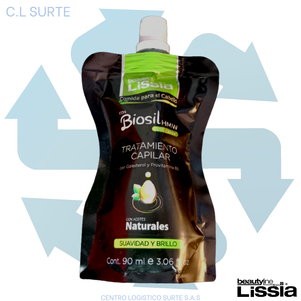 LISSIA TRATAMIENTO CAPILAR X  90 ML CON BIOSIL HMW ANTI CAIDA + IVA