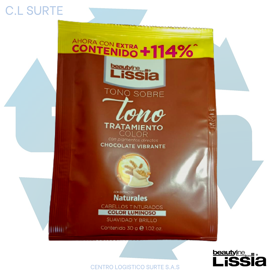 LISSIA TRATAMIENTO COLOR SOBRE X 30 GR CHOCOLATE VIBRANTE + IVA