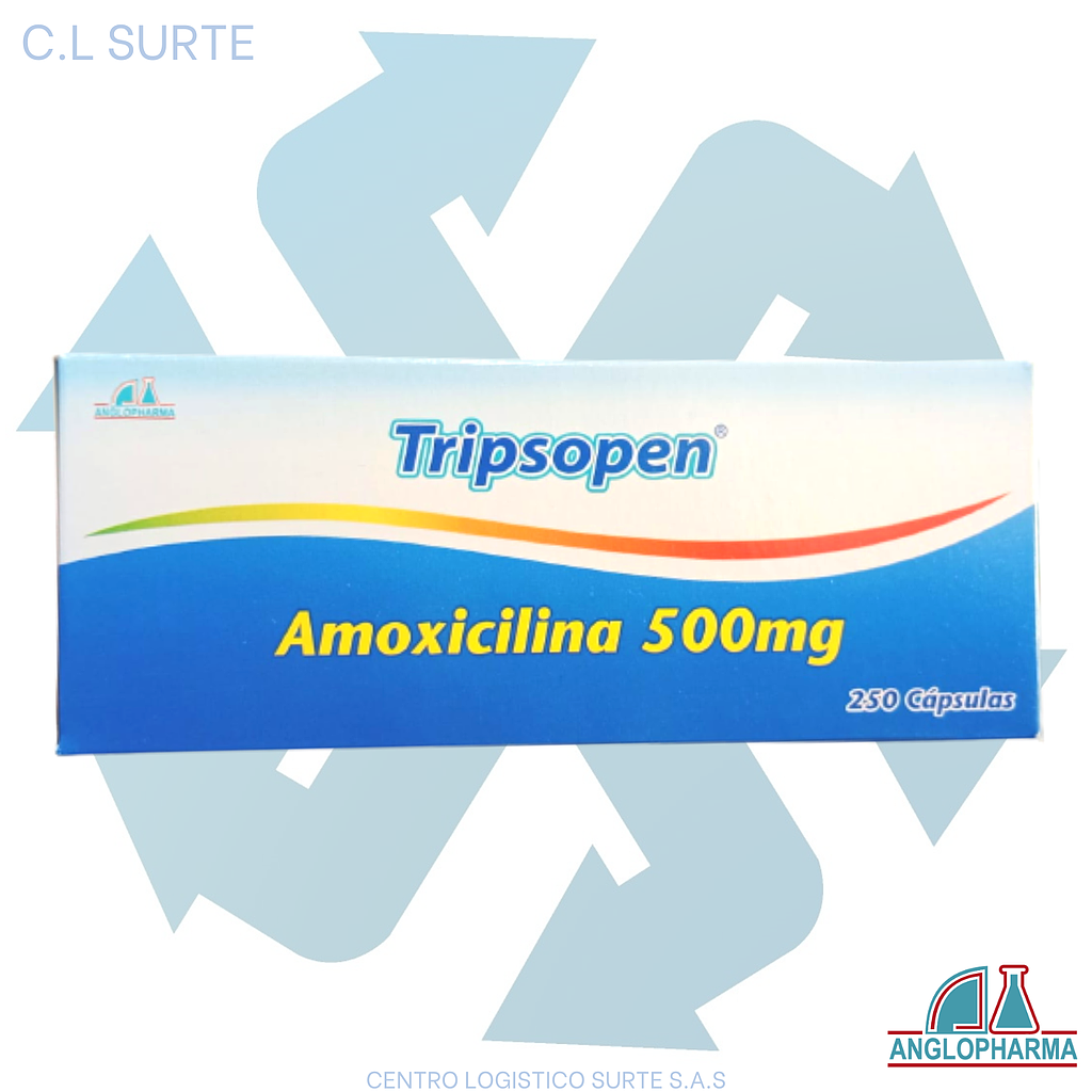 TRIPSOPEN 500 MG X 250 CAP AMOXICILINA ANGLOPHARMA