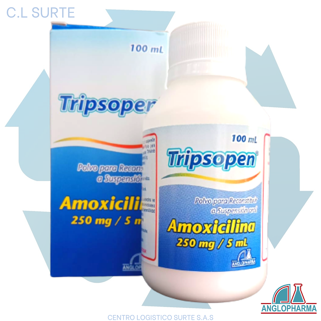 TRIPSOPEN SUSP 250 MG X 100 ML AMOXICILINA ANGLOPHARMA