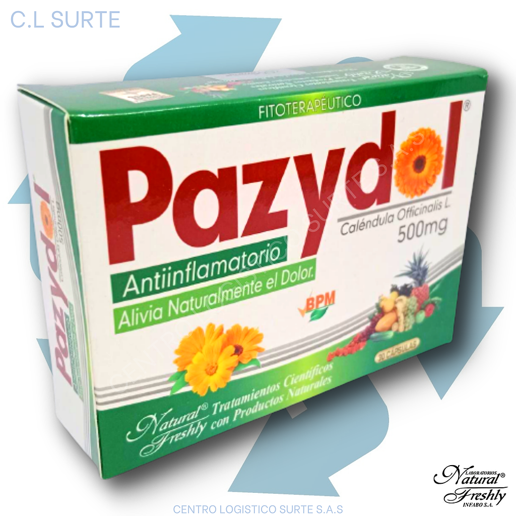 PAZYDOL 500 MG X 30 CAPS FRESHLY
