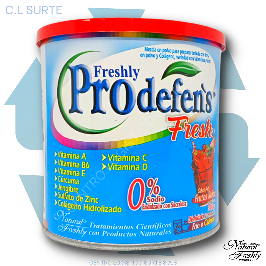 PRODEFENSE FIBRA PREBIOTICA FRUTOS ROJOS X 500 GR FRESHLY + IVA