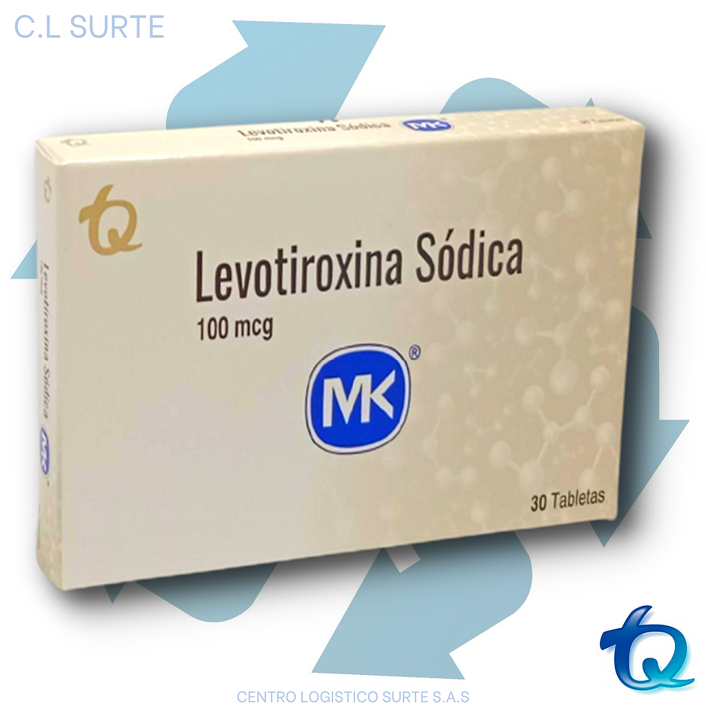 LEVOTIROXINA 100 MCG X 30 TAB MK TQ 