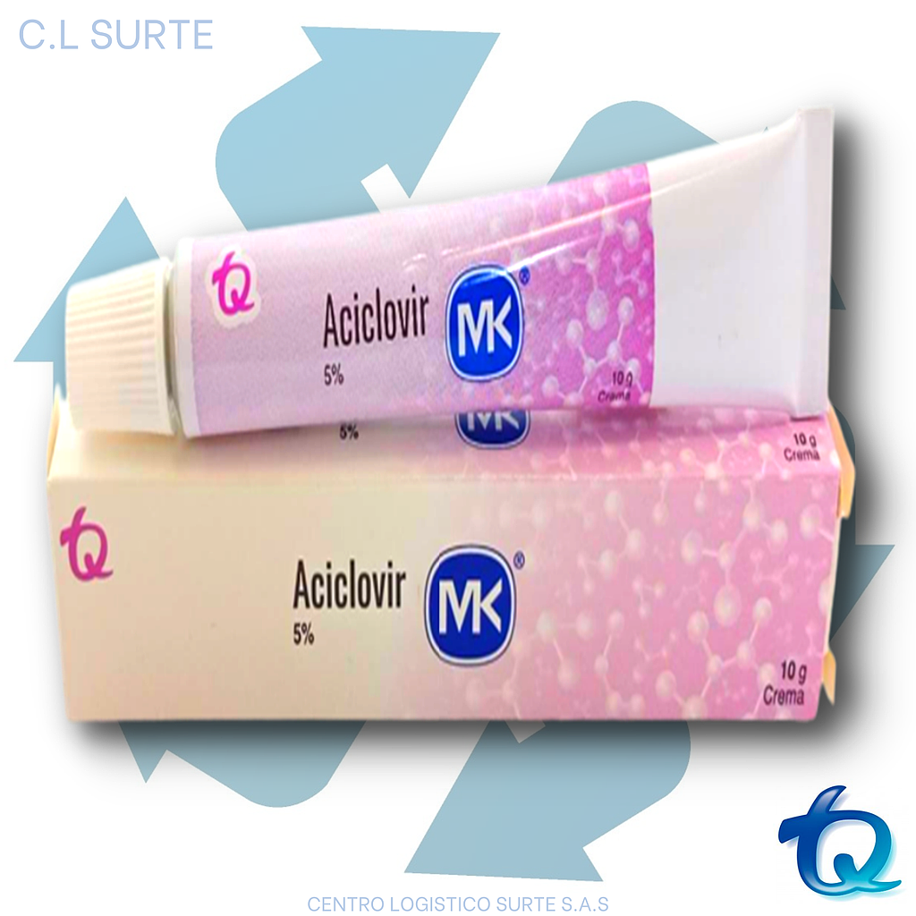 ACICLOVIR CREMA 5% X 10 GR MK TQ 